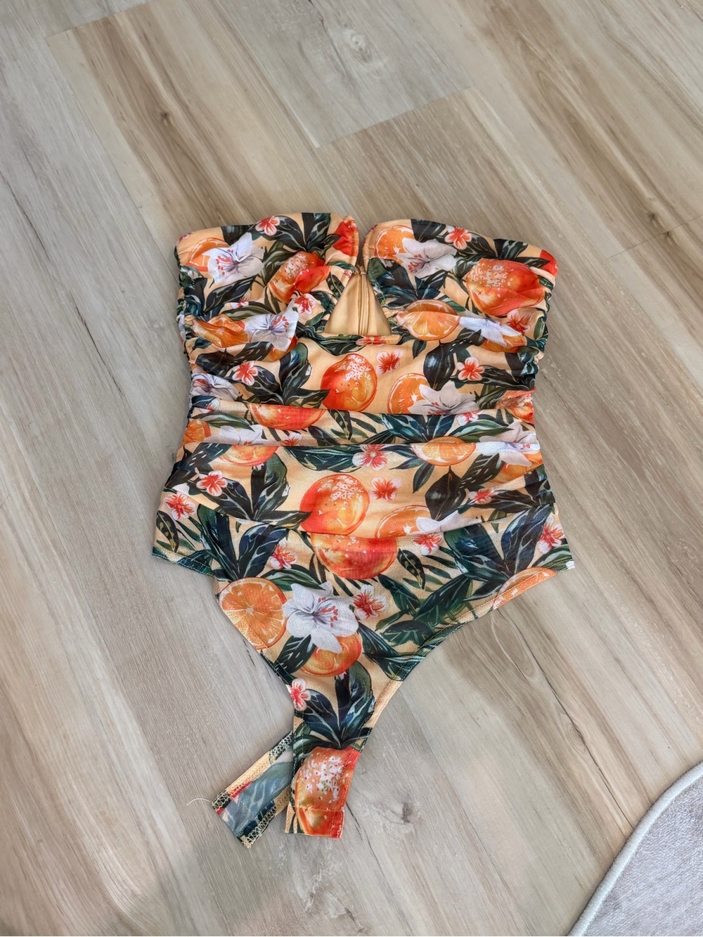 Vici Orange Floral Tropical One-Piece Swimsuit